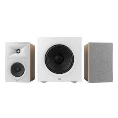 JBL Stage 250B med 200P, 2.1 högtalarpaket vitt