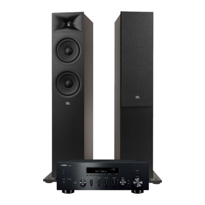 JBL Stage 260F 2.0 stereopaket med R-N600A, svart