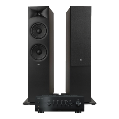 JBL Stage 280F 2.0 stereopaket med R-N800A, svart