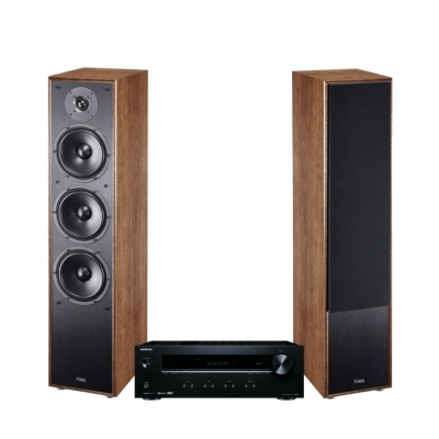 Onkyo TX-8220 & Magnat Monitor S70 Valnöt Stereopaket Golvhögtalare