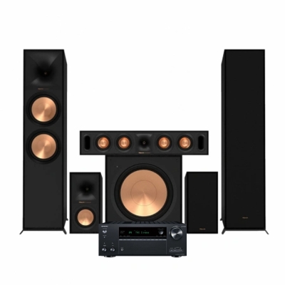 Onkyo TX-NR7100 och Klipsch Reference R-800F 5.1 hemmabiopaket