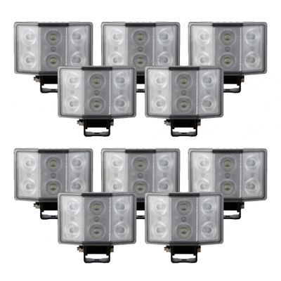 10-pack NIZLED W60RFA, back-/arbetsljus, 60W, arbetsljuspaket