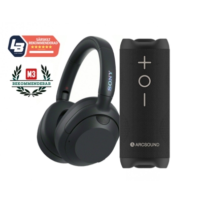 Sony ULT Wear WH-ULT900N i svart med Arcsound Edge