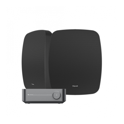 Klipsch RSM-525 i svart med Wiim Amp, utomhuspaket