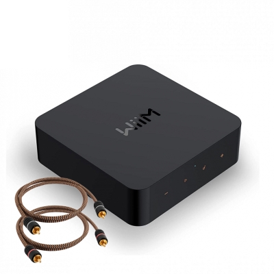 WiiM PRO nätverksstreamer med 1 meter Proson RCA-kabel