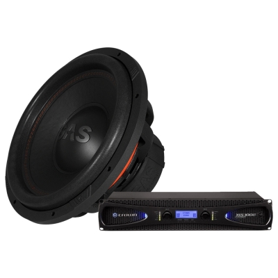 Crown XLS-1002 med GAS MAX S1-15D2, bygg-själv subwooferpaket