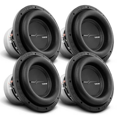 4-pack DS18 ZXI8.2D, långslagigt 8 tums baselement