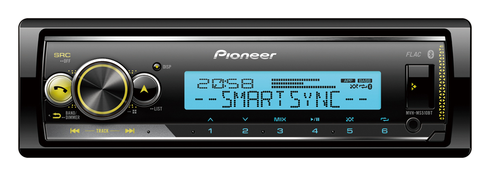 Pioneer MVH-MS510BT, marinstereo med Bluetooth