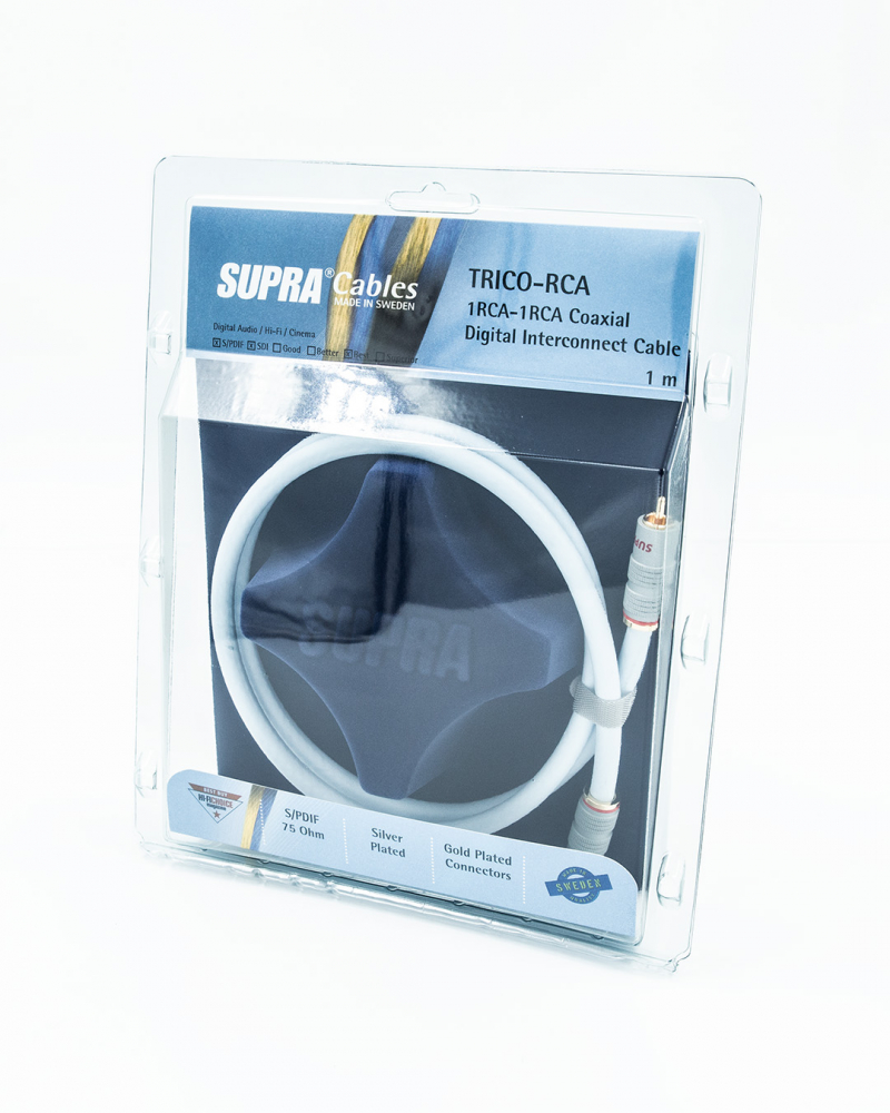 Supra Trico 75 Ohm coaxialkabel Supra Cables Hemmaljud Brl.se