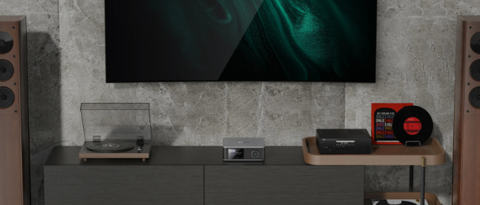 Bild på stereoförstärkare