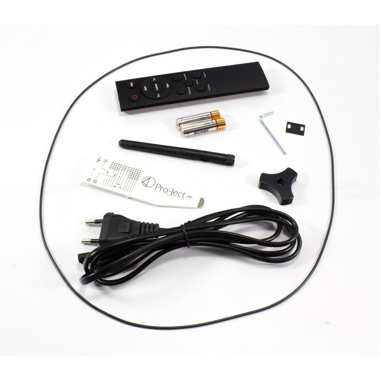 Pro-Ject Jukebox E1, skivspelare med inbyggd förstärkare, röd