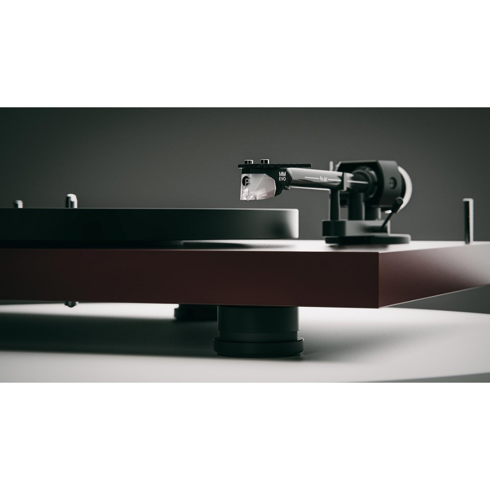 Pro-Ject Debut EVO 2 skivspelare Pick-It MM EVO-pickup, matt vinröd