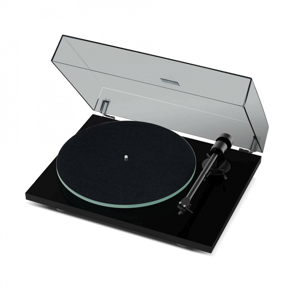 Pro-Ject T1 EVO BT skivspelare med OM10-pickup, pianosvart