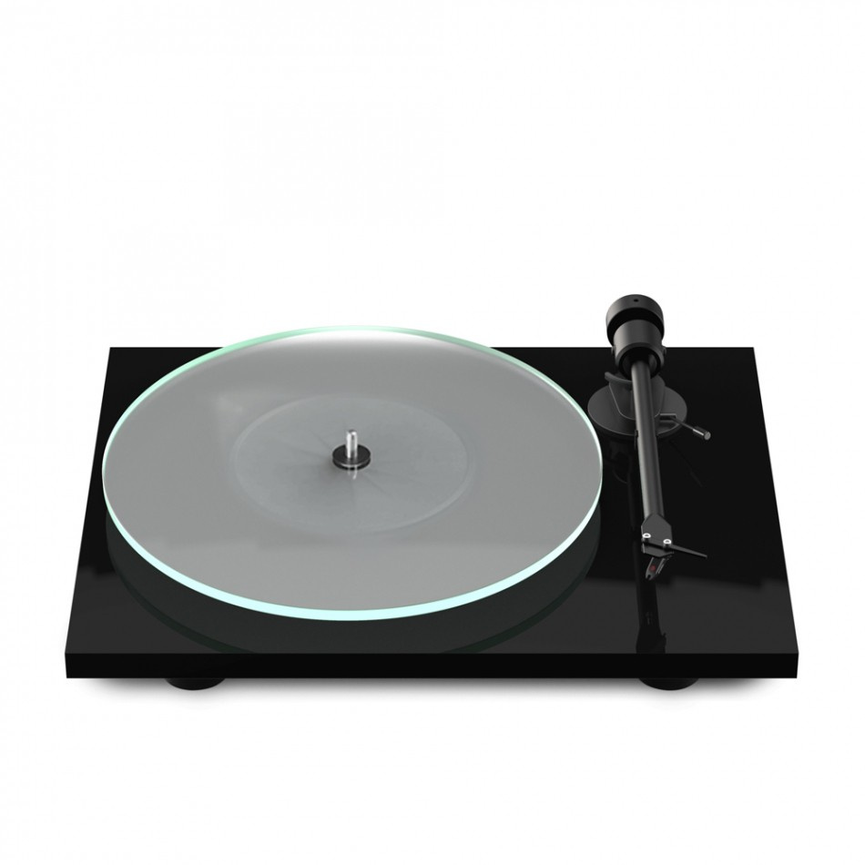 Pro-Ject T1 EVO BT skivspelare med OM10-pickup, pianosvart