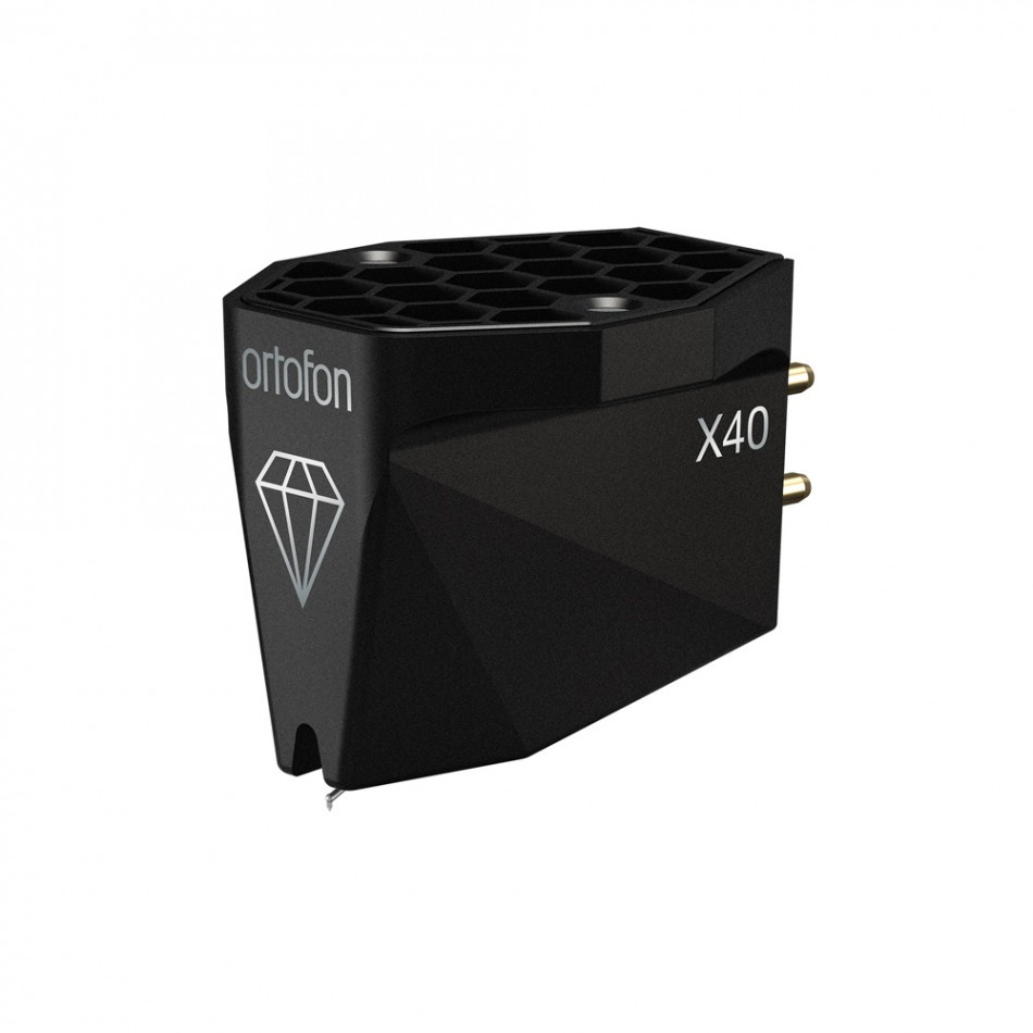 Ortofon MC-X40 MC-pickup med naken Shibata-nål och silverspolar