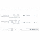 Högtalarkabel med terminerade kontakter för stereopar.