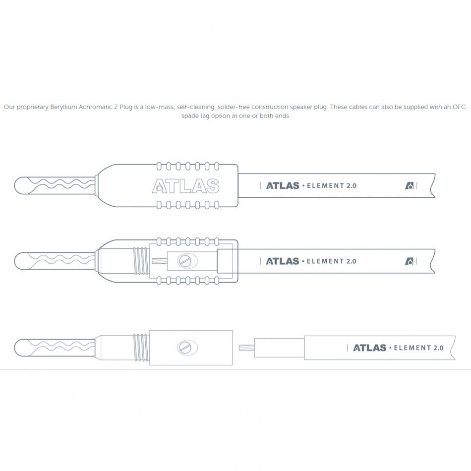 Högtalarkabel med specialplugg, 1 meter lång, designad för hög ljudkvalitet.