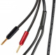 Atlas Hyper Achromatic 2.0 Z Center, terminerad högtalarkabel 1x1 meter Högtalarkabel med röd och svart kontakt, 1 meter lång.