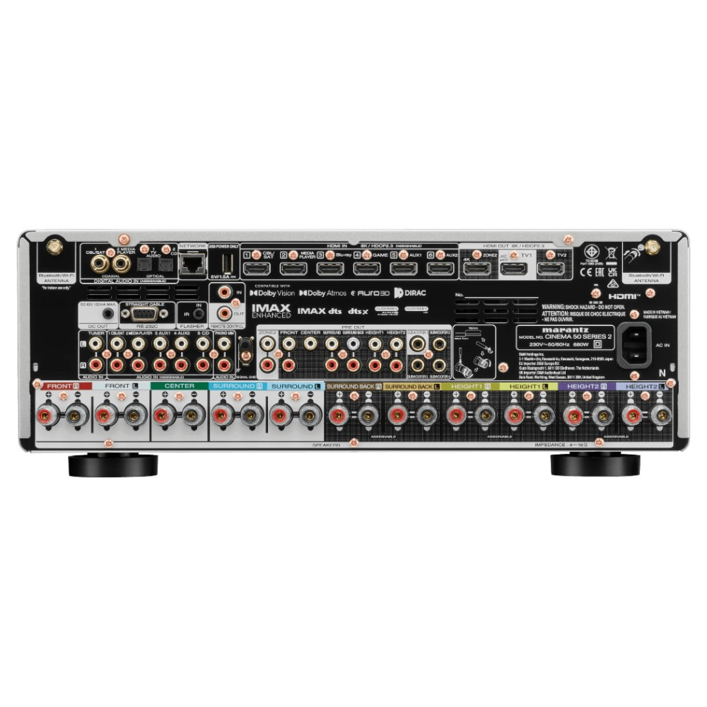 Marantz Cinema 50 S2, 9.4-kanals bioförstärkare, Silver/Guld