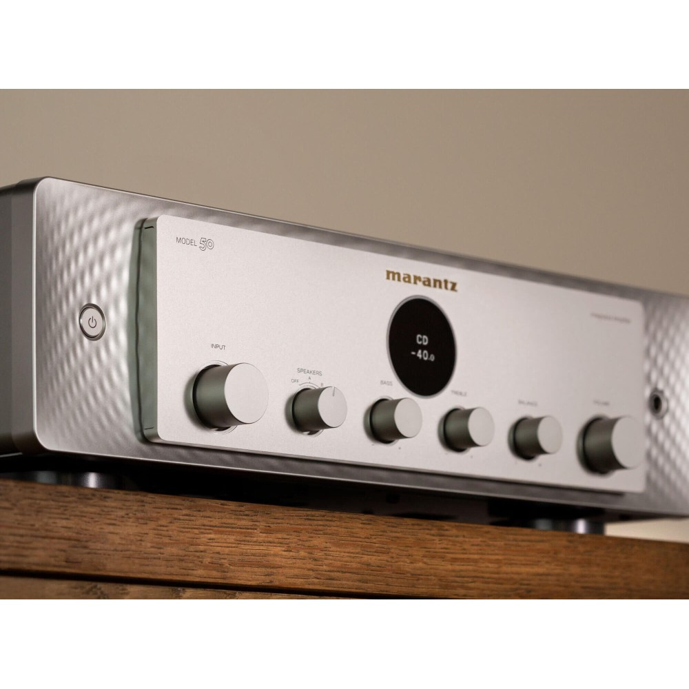 Marantz Model 50 stereoförstärkare med RIAA, silver