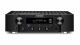 Marantz PM7000N förstärkare med nätverk, svart En svart förstärkare med display och flera reglage för ljudinställningar.