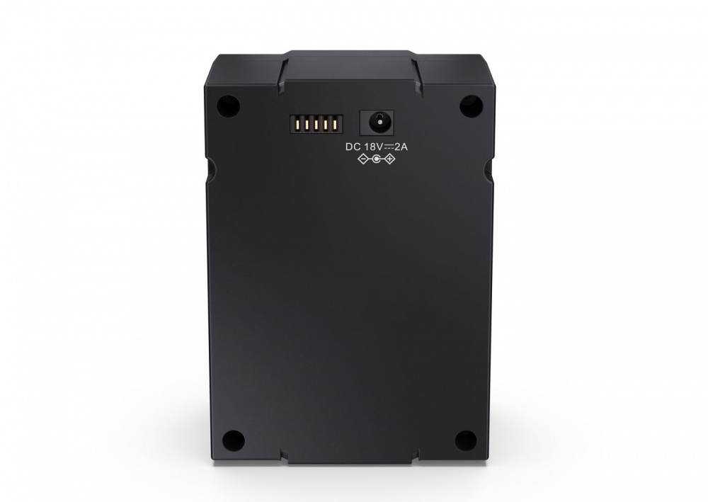 Extrabatteri för Sharp SumoBox CP-LS100/200, svart och kompakt design.