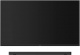Sony BRAVIA Theatre Bar 9, kraftfull soundbar med Dolby Atmos Svart TV-skärm ovanför en soundbar. Enkel och modern design.