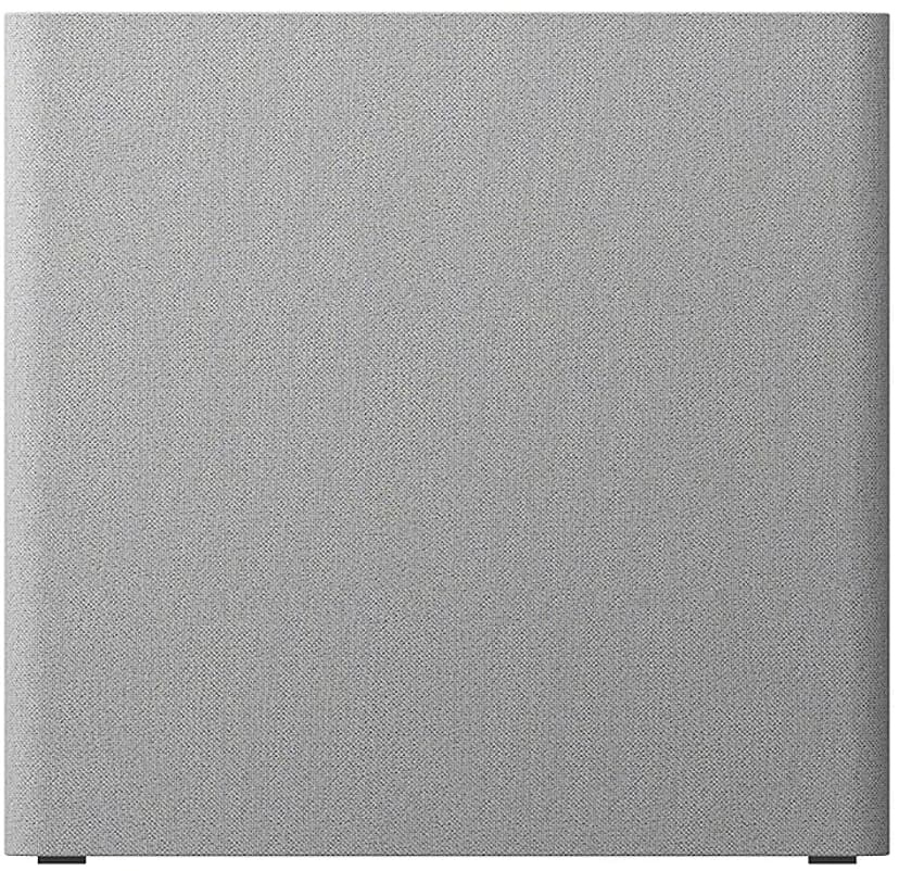 En grå högtalare med textur, en del av Sony HT-A9M2 hemmabiosystem.