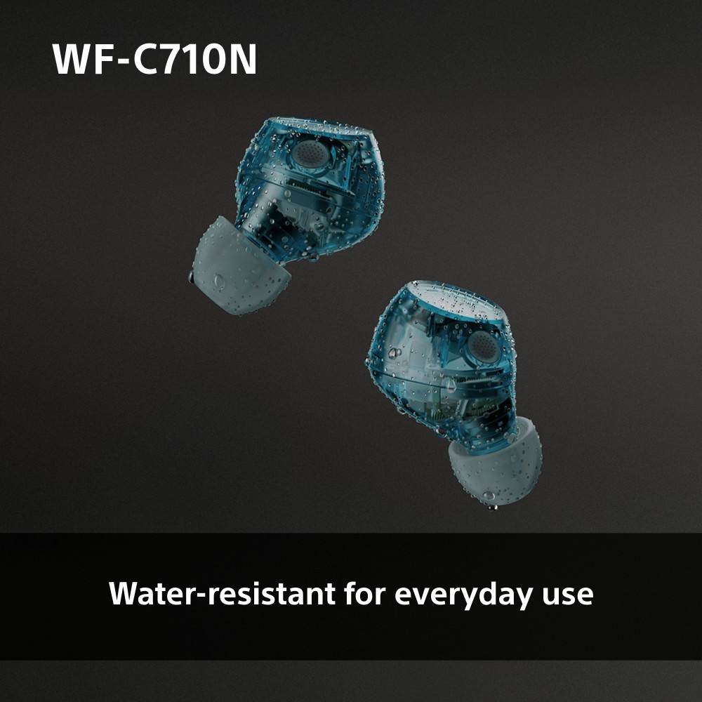 SONY WF-C710N true wireless hörlurar, Glass Blue
