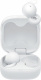 Sony LinkBuds Open True Wireless-hörlurar, vit Två vita trådlösa hörlurar i ett fodral.