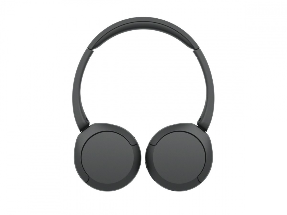 Trådlösa on-ear hörlurar i svart design.