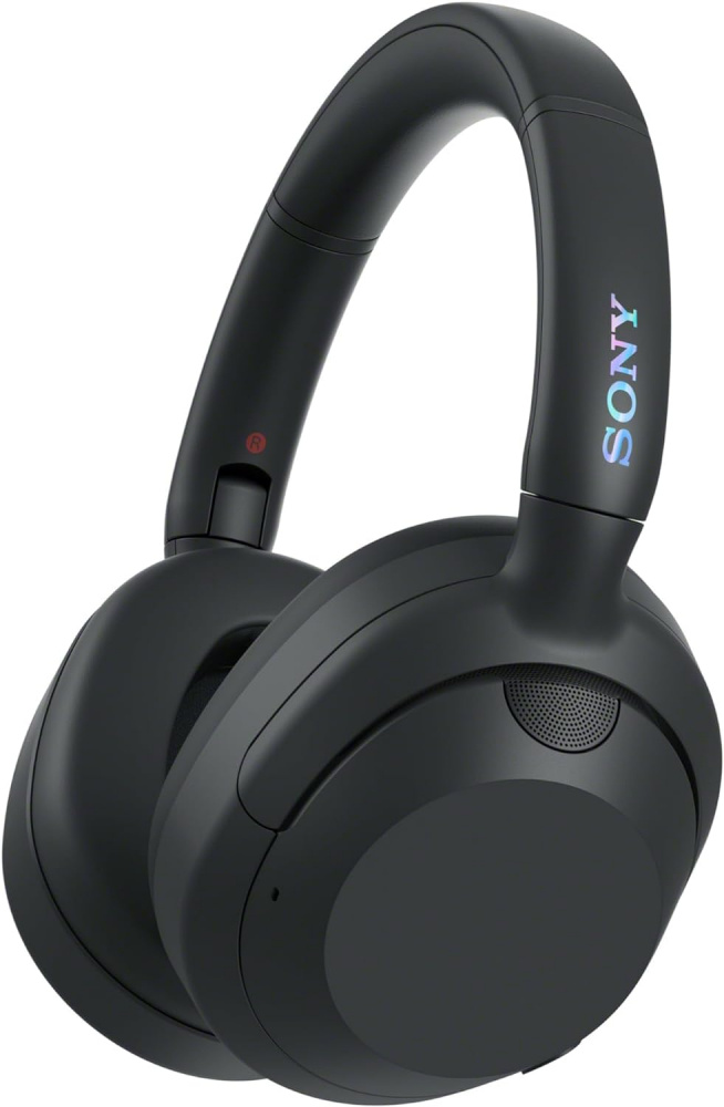 Svarta over-ear hörlurar med aktiv brusreducering från Sony.
