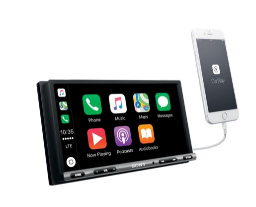 Sony XAV-AX3005DB, bilstereo med CarPlay, Bluetooth och DAB+