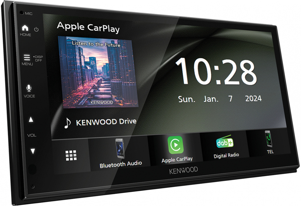 Kenwood DMX6523DABS, bilstereo med trådlös CarPlay & Android Auto, DAB+ och mer, returexemplar