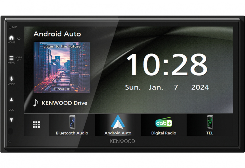 Kenwood DMX6523DABS, bilstereo med trådlös CarPlay & Android Auto, DAB+ och mer, returexemplar