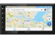 Kenwood DMX6523DABS, bilstereo med trådlös CarPlay & Android Auto, DAB+ och mer En bilstereo med skärm som visar GPS-karta och navigation.