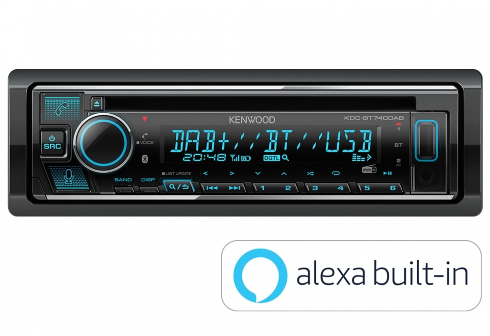 Kenwood KDC-BT740DAB, bilstereo med Bluetooth och DAB+