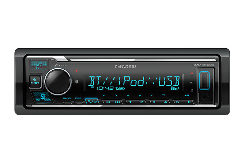 Kenwood KMM-BT309, bilstereo med bluetooth och kort chassi, returexemplar