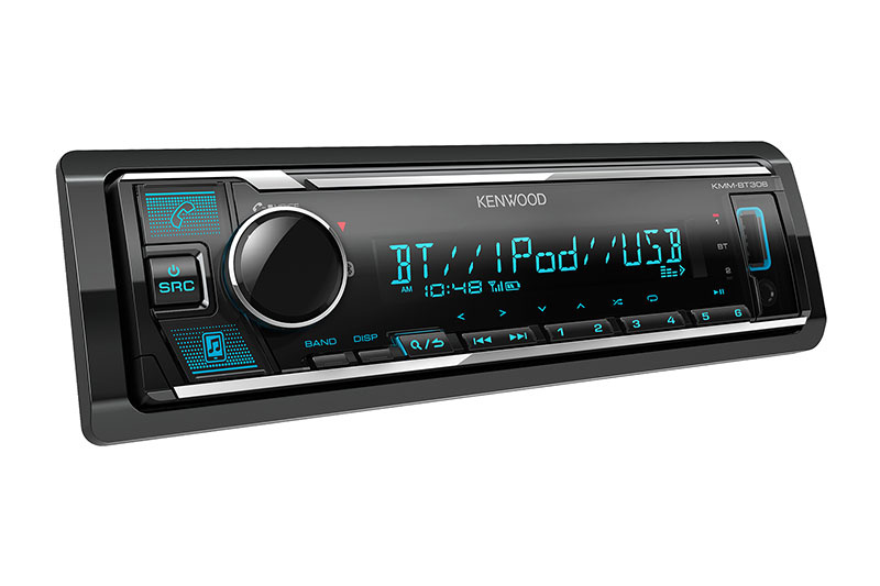 Kenwood KMM-BT309, bilstereo med bluetooth och kort chassi, returexemplar