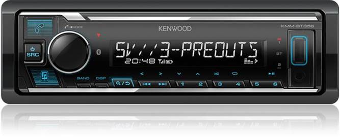 Kenwood KMM-BT358, bilstereo med Bluetooth och 3 par lågnivåutgångar, returexemplar
