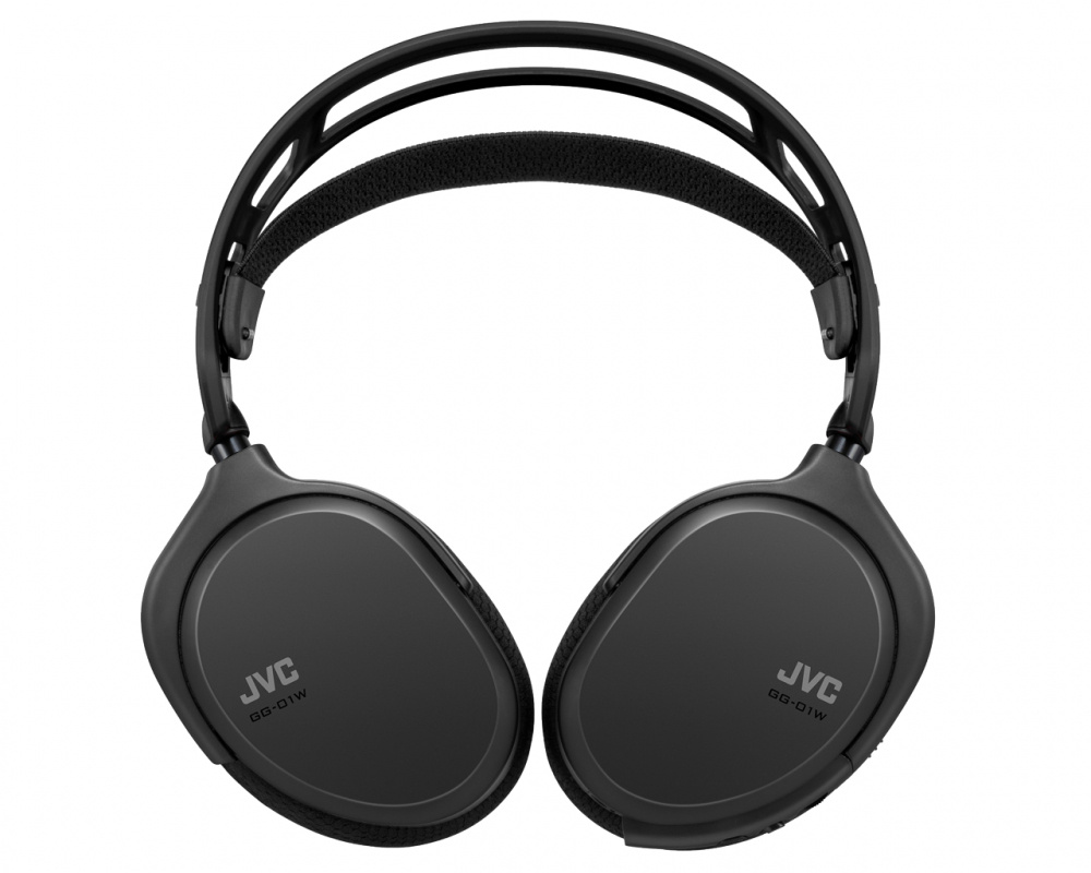 Svarta gaminghörlurar med ett stilrent design och justerbar bygel.