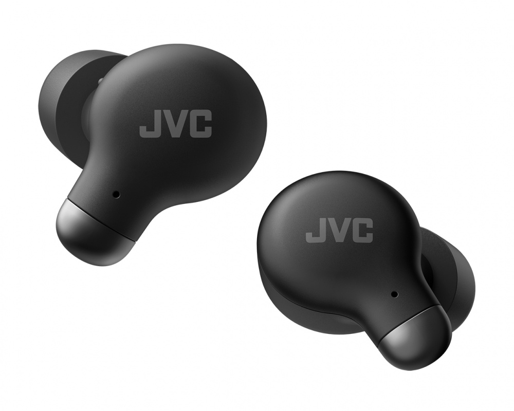 Trådlösa in-ear hörlurar i svart med brusreducering från JVC.