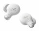 JVC HA-A25T trådlösa in-ear hörlurar med brusreducering, vit Trådlösa in-ear hörlurar i vitt med brusreducering och JVC-logotyp.