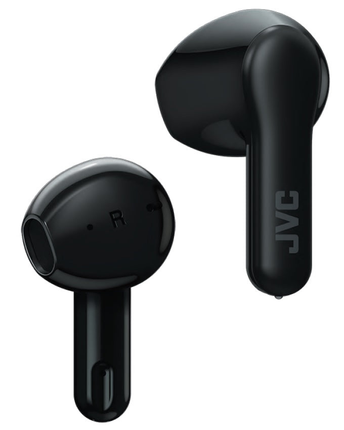 Trådlösa in-ear hörlurar i svart från JVC.