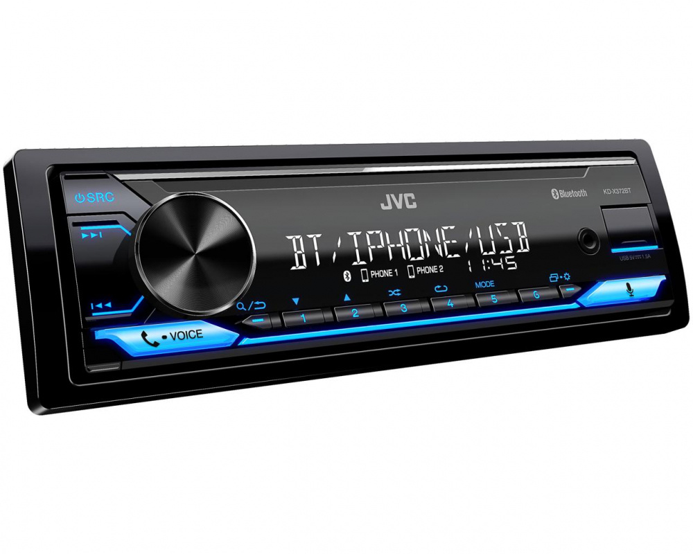 JVC KD-X372BT, bilstereo med Bluetooth, AUX och USB