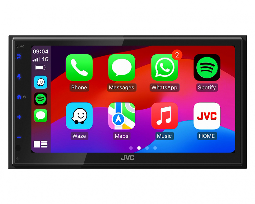 JVC KW-M695DBW, bilstereo med DAB, trådlös Carplay & Android Auto, returexemplar