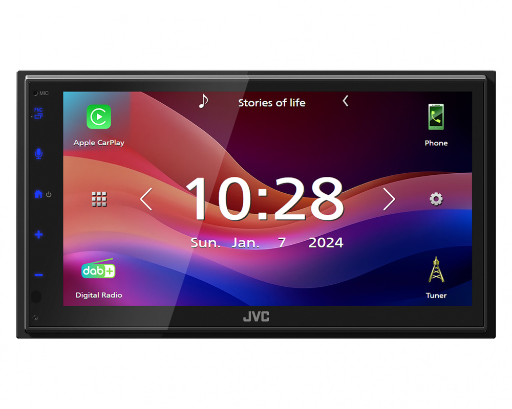 JVC KW-M695DBW, bilstereo med DAB, trådlös Carplay & Android Auto, returexemplar
