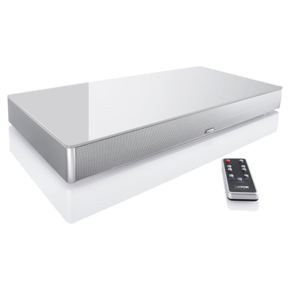 Canton DM 75 Silver, aktiv TV-högtalare med inbyggd bas