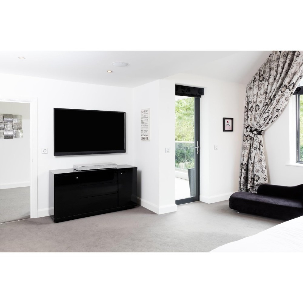 Canton DM 75 Silver, aktiv TV-högtalare med inbyggd bas