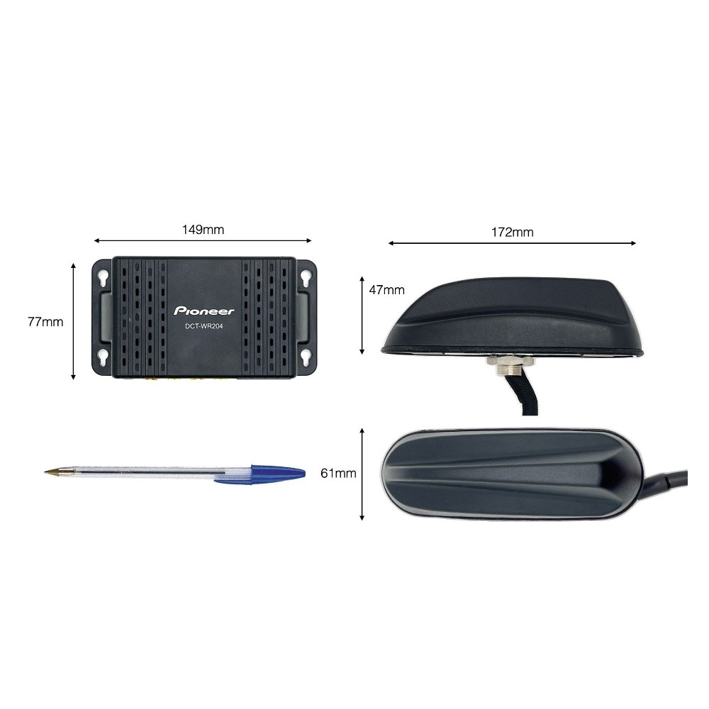 Pioneer DCT-WR204-SH, 4G-antenn/routerpaket till husbil/husvagn